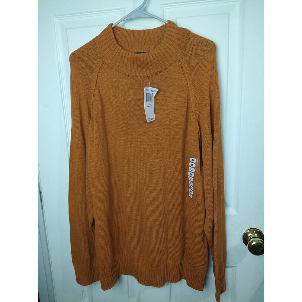 Jeanne Pierre Woman 3X Autumn Blazer Sweater Mock Neck Pullover Long Sleeve